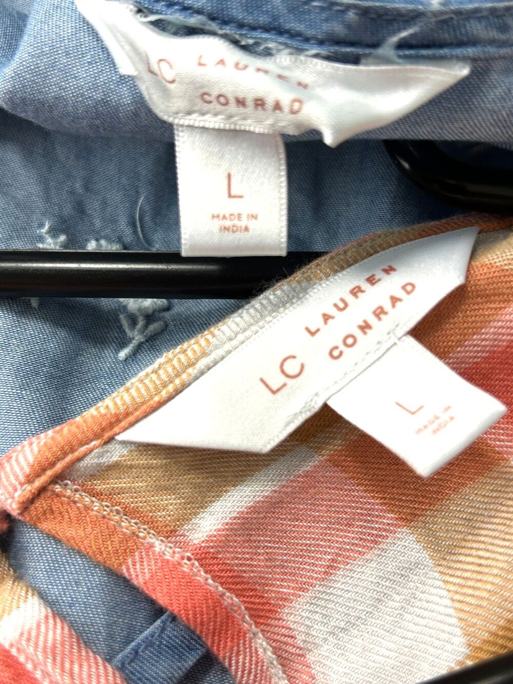LC‎ Lauren Conrad Womens Multicolor Blouse Top Size Large Lot Of 2 1178T3 - Picture 8 of 12